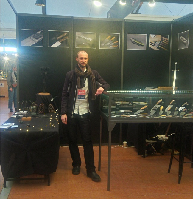 Salon de l'artisanat de Valence 2025. Alban CAMPAGNOLA : coutelier forgeron, AC Coutelier, artisan d'art