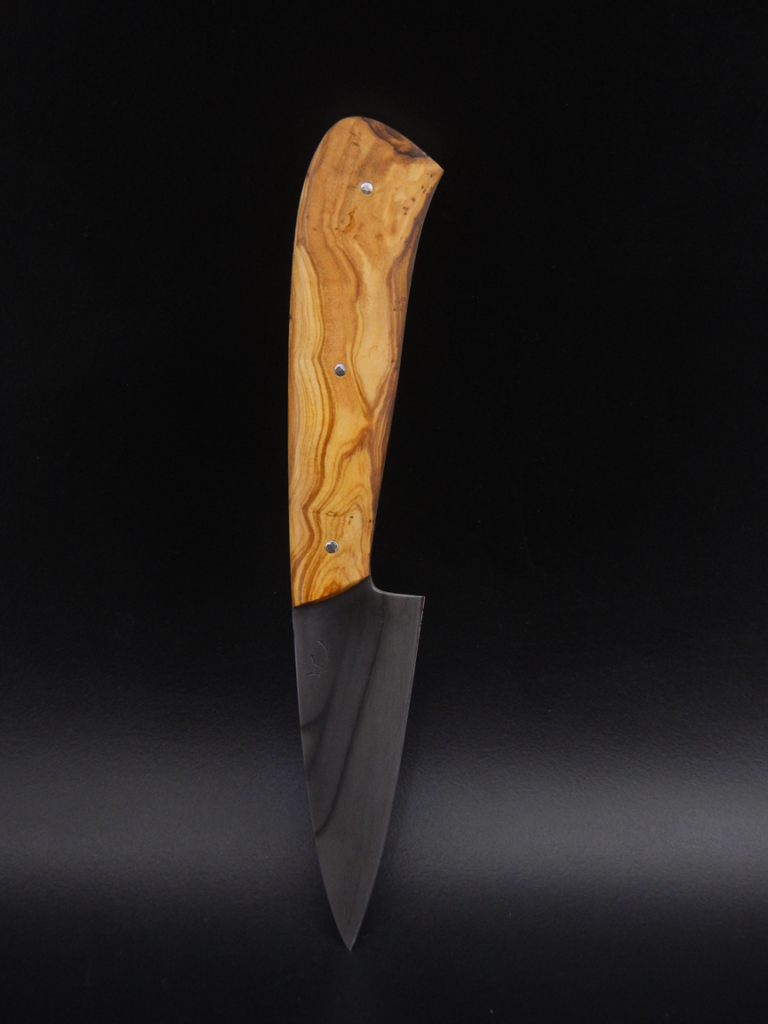 Couteau de cuisine de type office. Paring knife. Création unique par Alban CAMPAGNOLA : coutelier forgeron, AC Coutelier, artisan d'art
