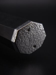 Manche design couteau de cusine Alban CAMPAGNOLA, artisan coutelier forgeron, conception gamme cuisine professionel, haute qualité